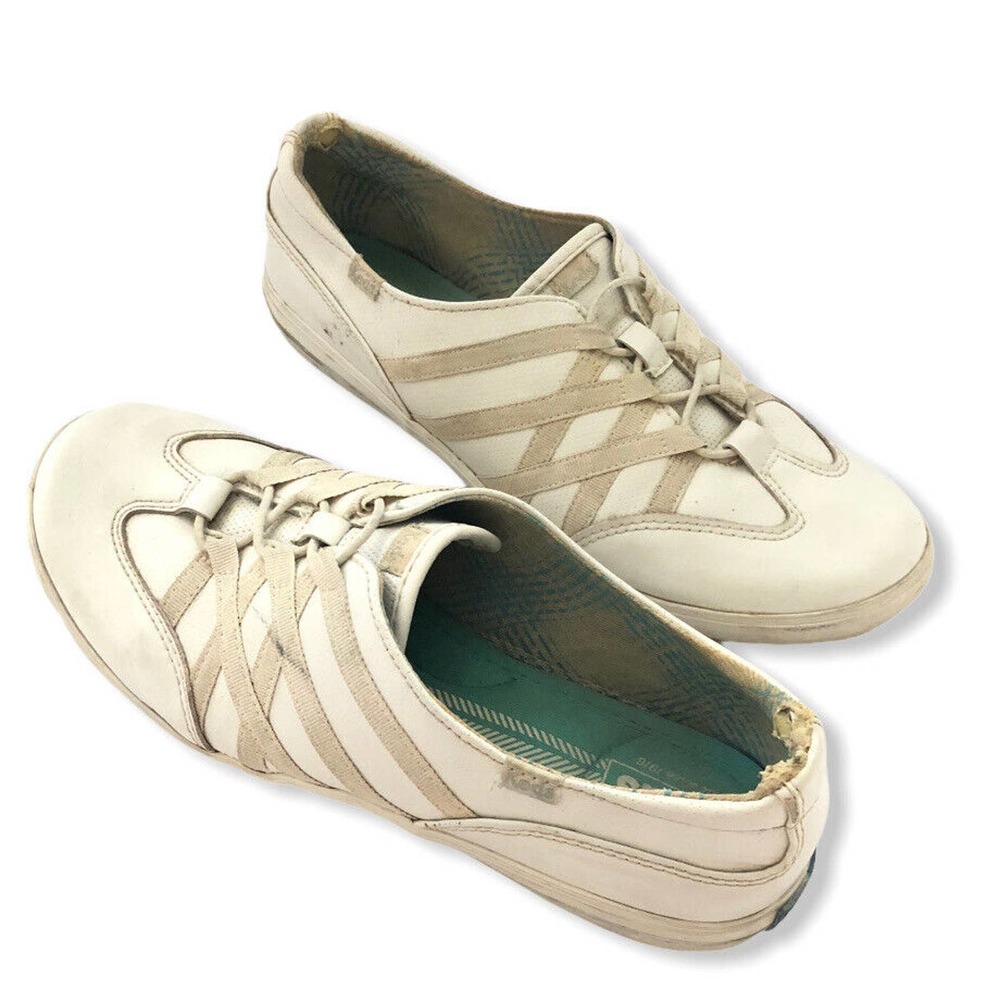 Vintage Keds Women’s White Leather Flat Classic Sneakers Size 9.5 Shoes